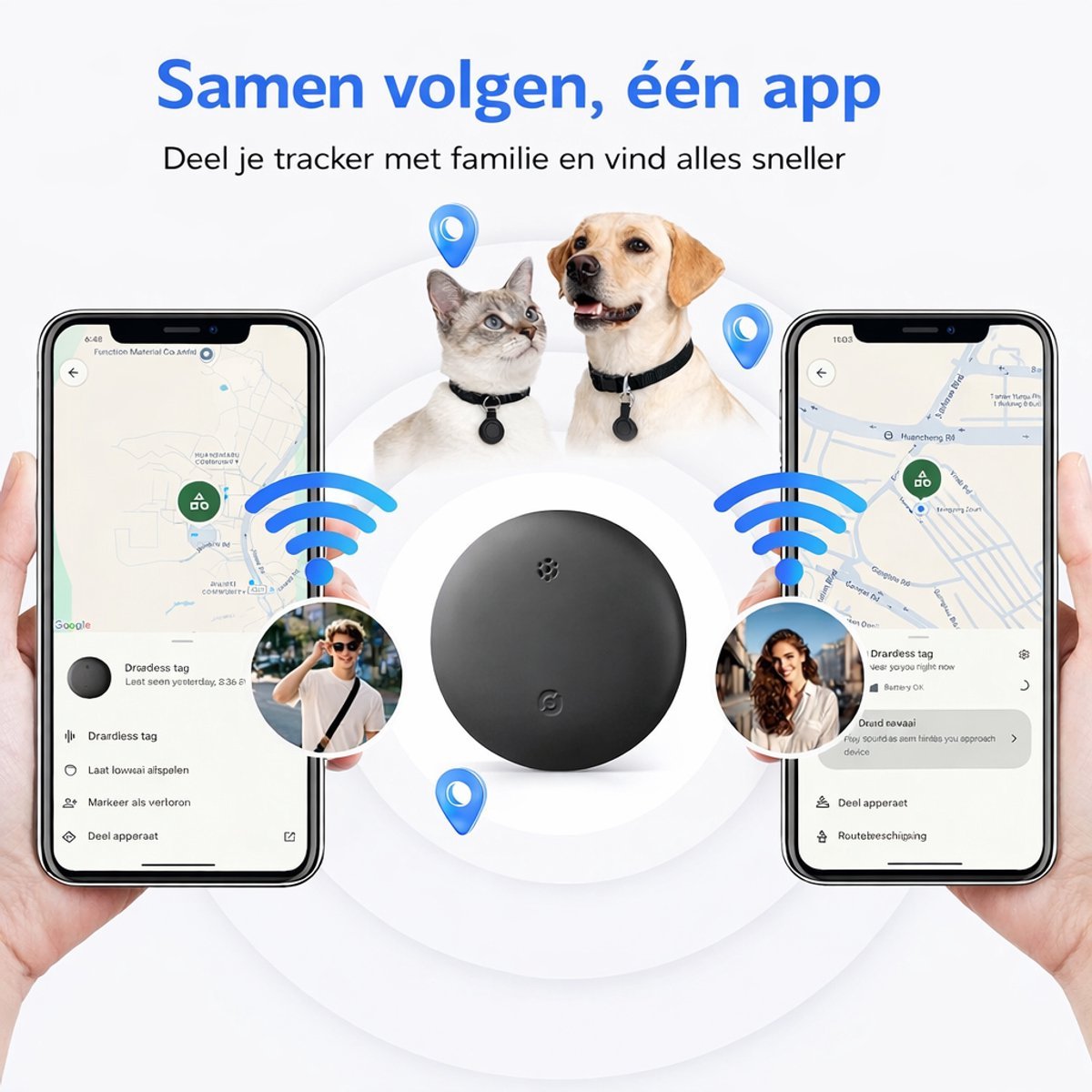 Android GPS Tracker 2 Stuks Google Find My – RealTime Tracker - Afbeelding 9