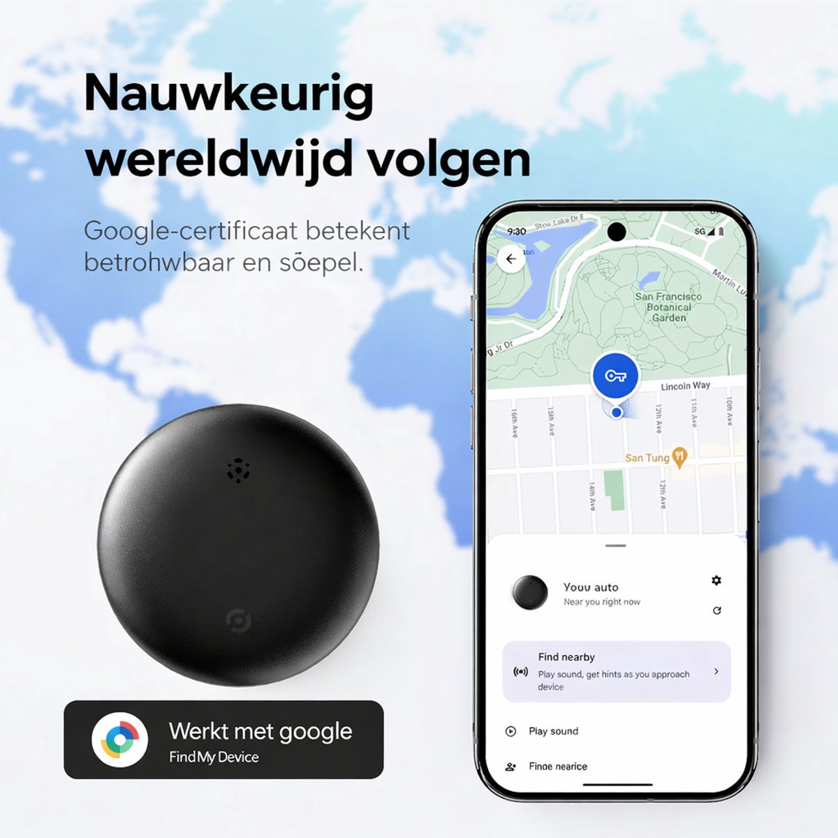 Android GPS Tracker 2 Stuks Google Find My – RealTime Tracker - Afbeelding 5