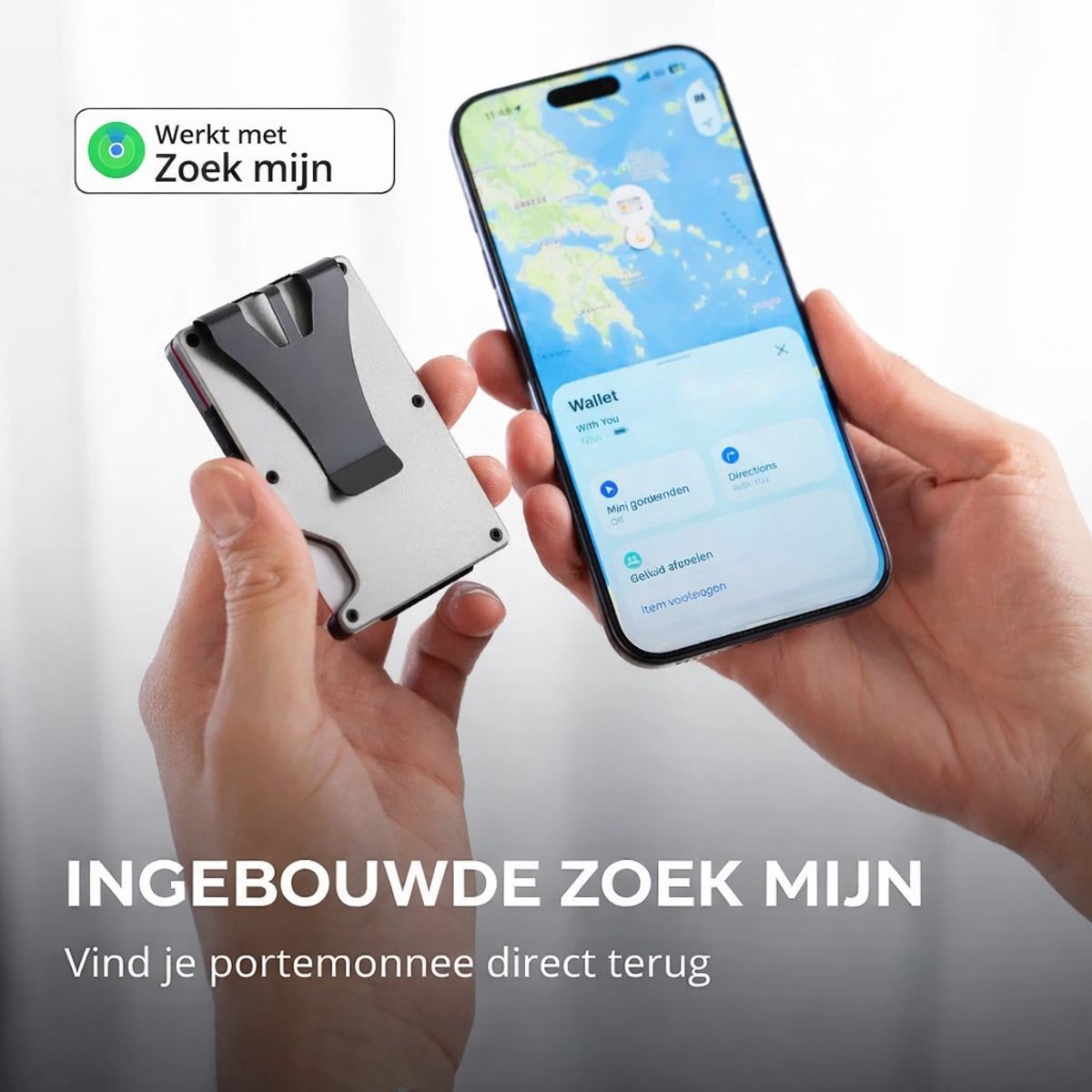 RFID Pasjeshouder met GPS Tracker – Apple Find My Wallet - Afbeelding 5