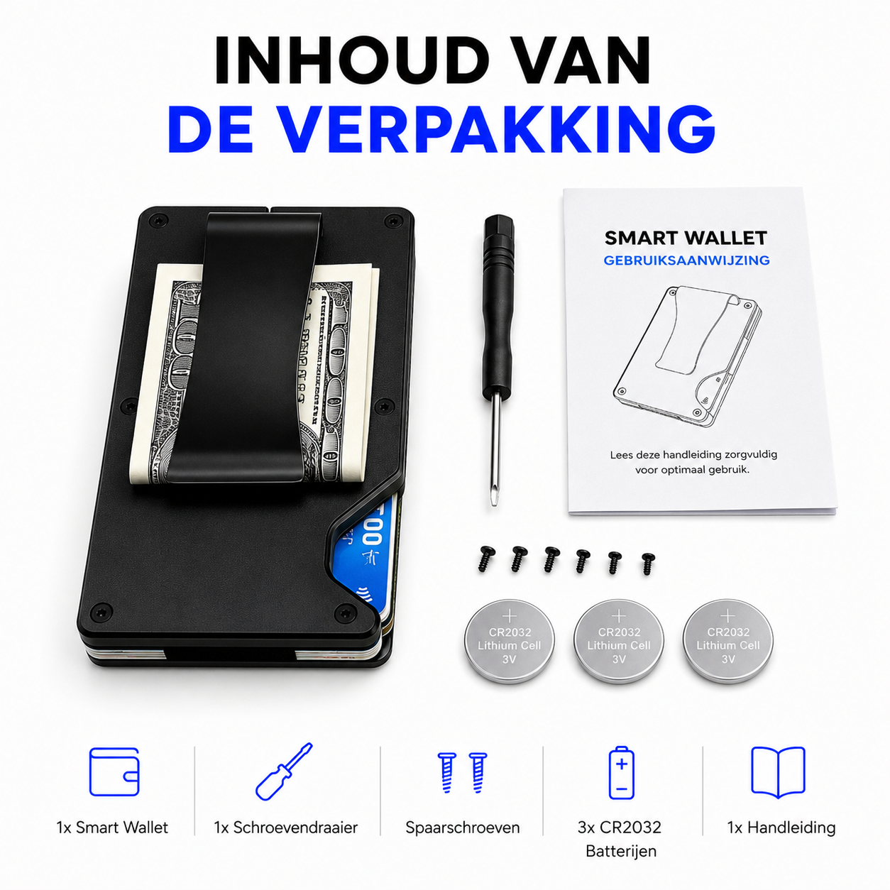 Pasjeshouder met Tracker voor Apple Find My | RFID & Aluminium - Afbeelding 3