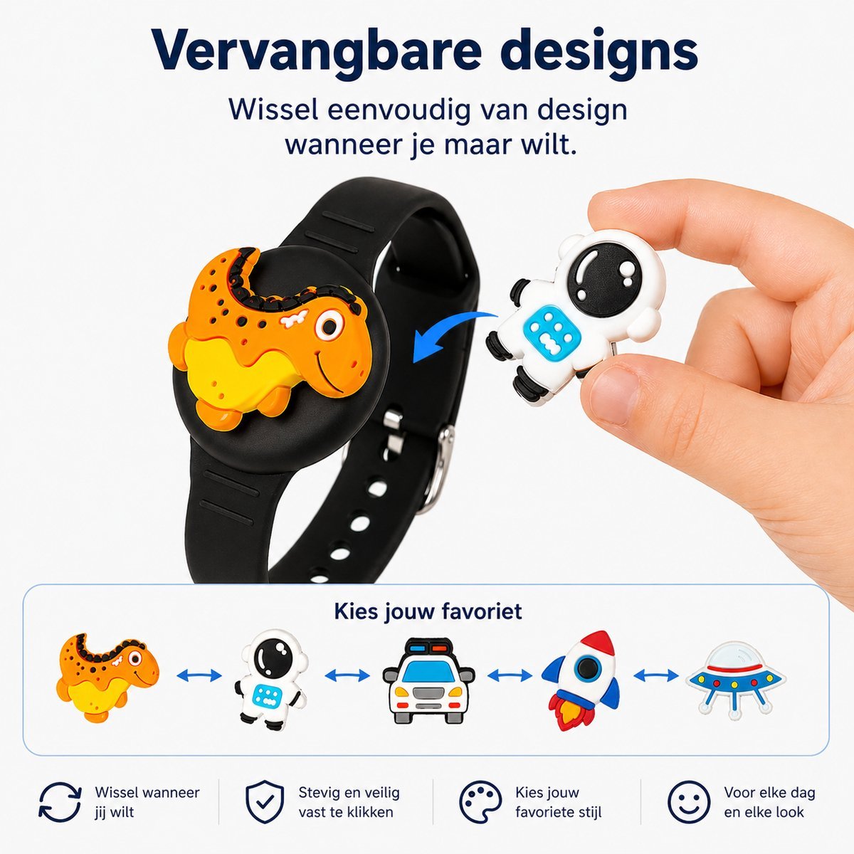 Kinder GPS Tracker Armband – Android of IOS - Blauw - Afbeelding 9