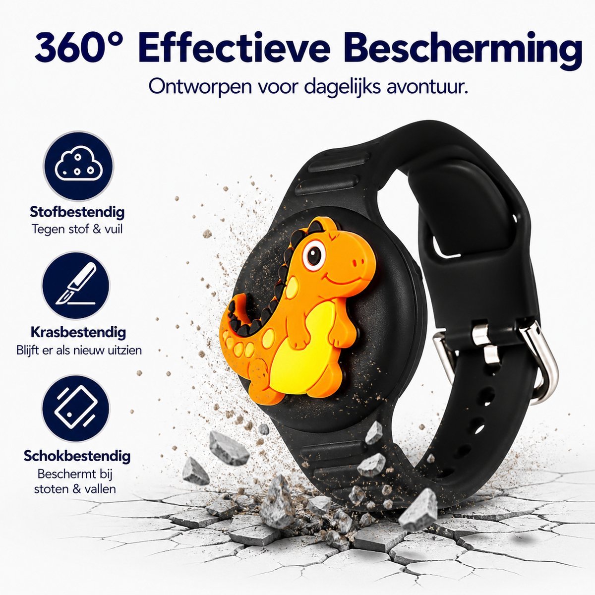 Kinder GPS Tracker Armband – Android of IOS - Blauw - Afbeelding 3