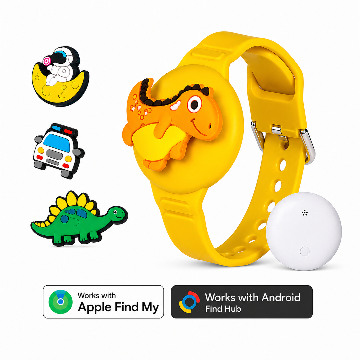 Kinder GPS Tracker Armband – Android of IOS - Geel