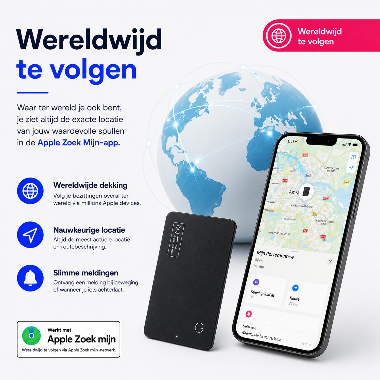 GPS Tracker Compatible with Apple Find My – Black - Image 8