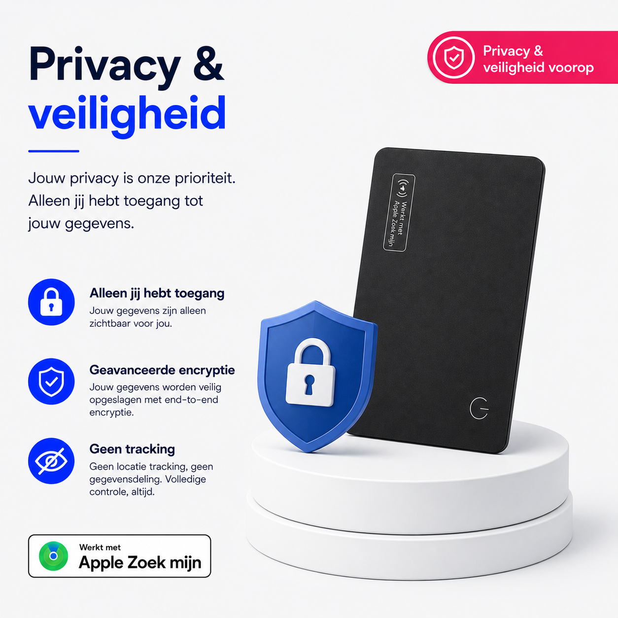 GPS Tracker Compatible with Apple Find My – Black - Image 7