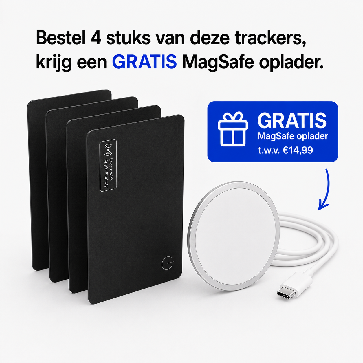 GPS Tracker Compatible with Apple Find My – Black - Image 4