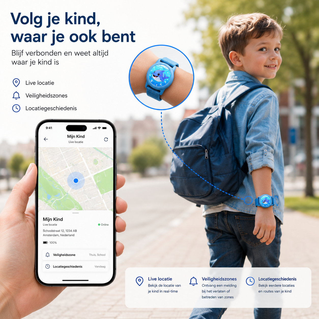 Wise Buyer® Kinder Armband - Zonnebloem - Afbeelding 5