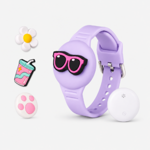 Kinder GPS Tracker Armband – Android of IOS - Lila