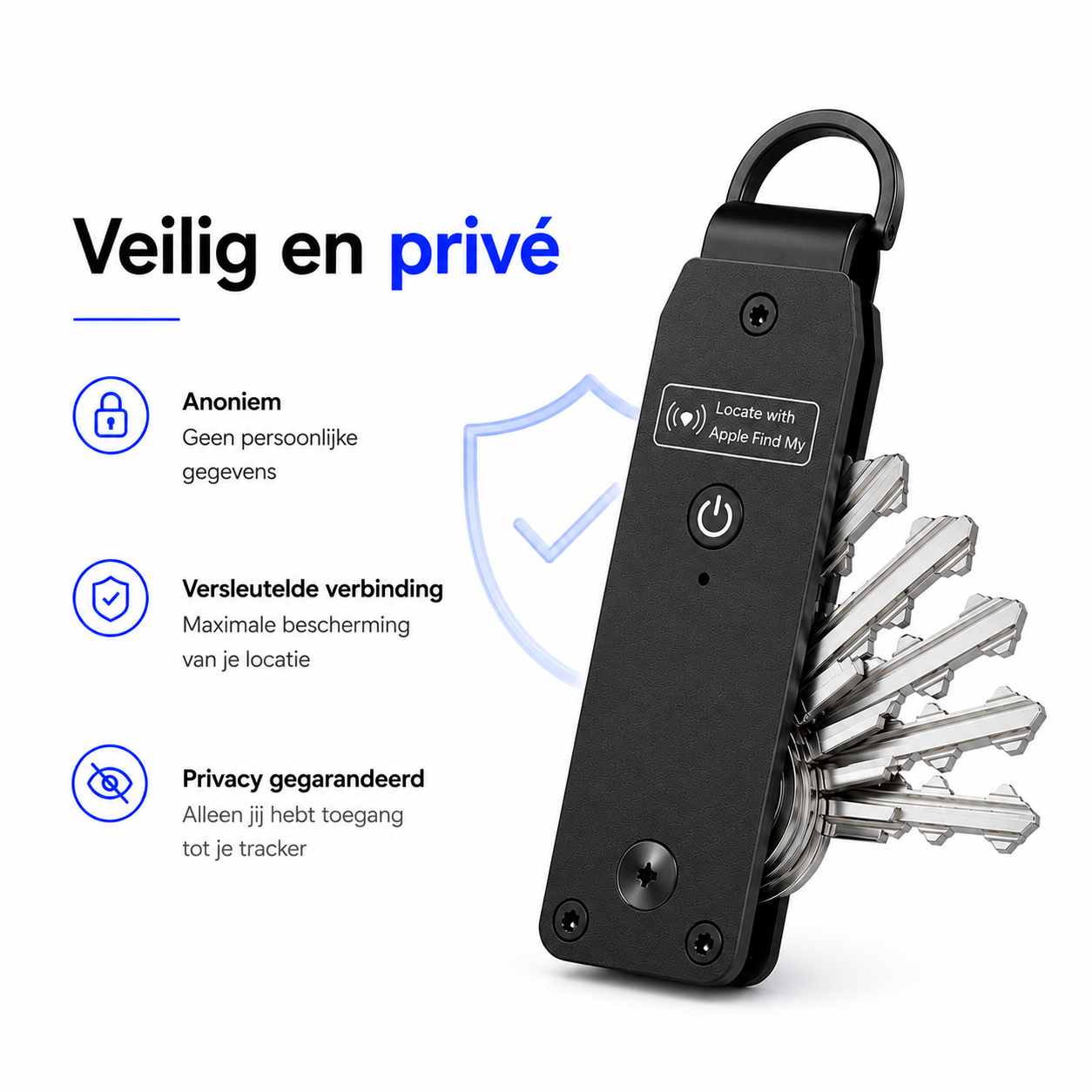 Sleutelhouder met Tracker – Apple Find My Key Organizer - Afbeelding 5