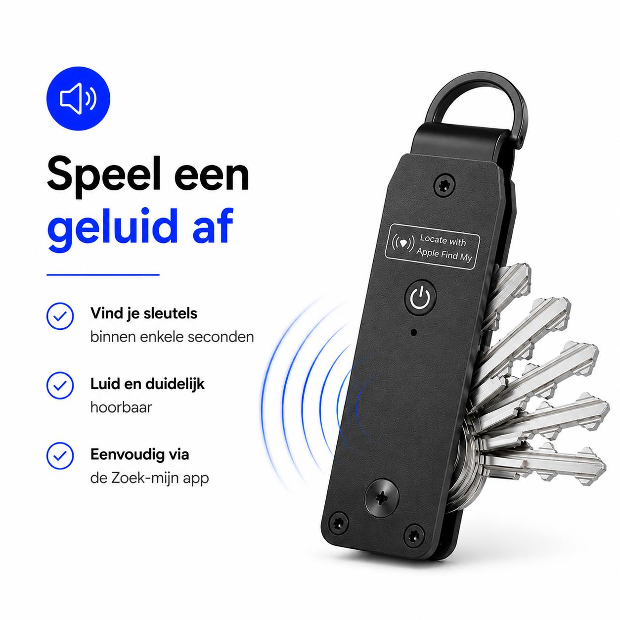 Sleutelhouder met Tracker – Apple Find My Key Organizer - Afbeelding 4